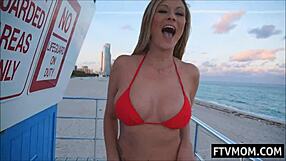 look at this perfect blonde milf out in public