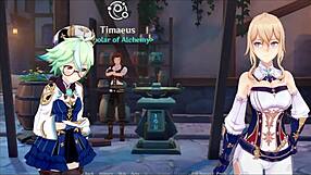 Klee Gets Bound And Fingered In This Intense Hentai Adventure