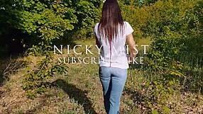 outdoor masturbate with my stepsister in the park