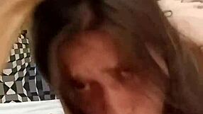 Young wife deepthroats big cock in bisexual menage