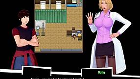 A knight of love adventure with a sexy milf performing a beach bathroom blowjob