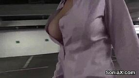 Unfaithful British Mature Gill Ellis Unveils Her Huge Melons in Underwear