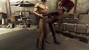 hot black bound in fallout 4 for rough anal
