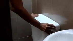 Neighbor Swallows Cum In Bathroom Sex
