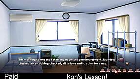 Kons lesson for week five in erotic anime game