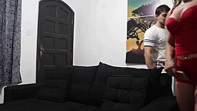 Milf in Lingerie Enjoys Anal with Young Jhonny Hot1. Is Husband Watching?