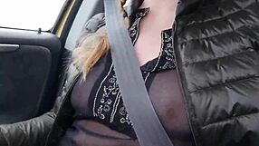 naughty hazel shops with tits out