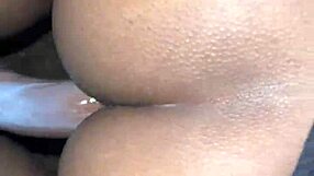 ebony slut fucks outdoors at 2 am