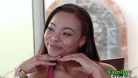 Black family group sex on a dirty dinner out