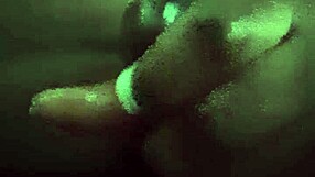 Jerking off a big black cock until cumshot in specific detail