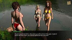 Nursing Back To Pleasure, Hot Brunette Flirts With Av In Erotic Game