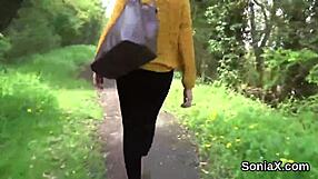 Watch Gill Ellis, the unfaithful English MILF, present her monster globes.