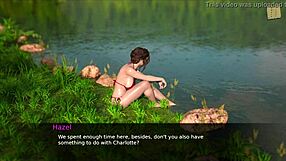 Nursing Back To Pleasure, Hot Brunette Flirts With Av In Erotic Game