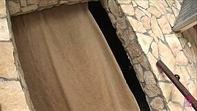 She Wears Her Favorite Black Stockings To Give Her Man A Skilled Footjob With Heels And Fingering.