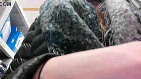 naughty hazel shops with tits out