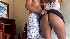 my lucky step-son couldn't resist fucking me in that skirt with no panties