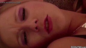 petite german girl gives office blowjob to boss