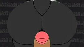 Grizzy and Pan-Pan engage in hardcore gay banging with monster cocks