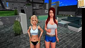 my new family 13 featuring brunette milf in amateur setting