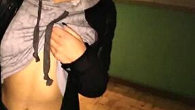 Does kinky stepdaughter crave hard shafting with creampie outdoors?