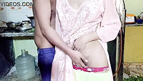 Desi Sali Drains Jija's Load and Spills It Over Her Sexy Boobs.