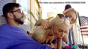 Emma Hix and Molly Mae Engage in Taboo Fucking with Cumshots and Doggy Style