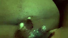 Jerking off a big black cock until cumshot in specific detail