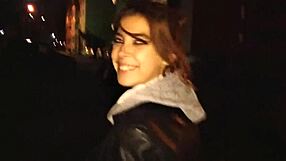 Does kinky stepdaughter crave hard shafting with creampie outdoors?