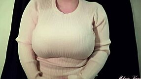 Watch This Brunette BBW Undress And Tease Her Big Ass And Tits Slowly