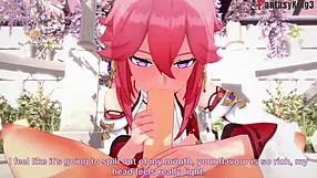 I’m totally hooked on Yae Miko sucking in this POV Genshin Impact fantasy!