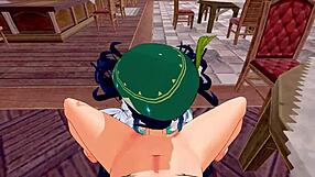 Genshin Impact: Bent Over Doggy With Footjob Fun