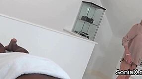 Cheating British Milf Lady Sonia Flaunts Her Massive Boobs for Attention