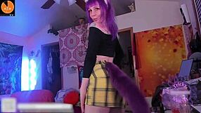 Prepare to dance with an attractive and sexy girl with a tattoo