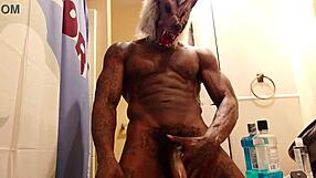 Big black hairy dick worship hallelujah johnson pillow talk. Brunette worships monster cock in solo scene.