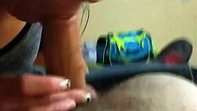 Tattooed Milf Sucks Big Monster Cock in Homemade Video