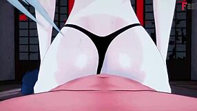 sunaookami shiroko rides cowgirl in blue archive fantasy