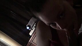 Latina side piece delivers detailed blowjob with sucking and licking