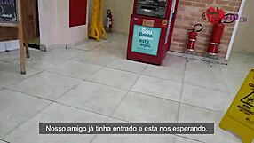 Cristina Almeida receives a Christmas gift in the parking lot