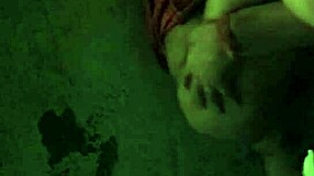 I brought my girlfriend to the ranch at night for a private moment