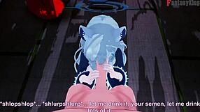 sunaookami shiroko rides cowgirl in blue archive fantasy