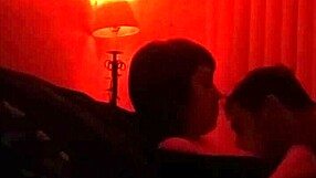 me and my bbw wife having passionate sex on the couch with kissing and riding