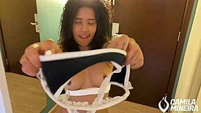 Tiny Panties Rubbing Wet Pussy And Ass!