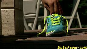 Intense anal cum on ass in doggystyle