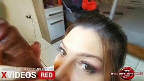 Watch me fuck melody antunes' big ass in this pov anal scene with blowjob, 'is this your favorite training?'