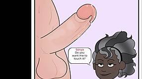 beautiful ebony bbw auntie with big tits and ass helps fix problem