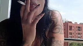 Neighbors watching my big tits masturbation!