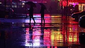 Hot calls her mate to fuck on a rainy day fucking