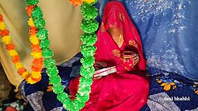 my wife on first karwa chaut, diving into suhag rat with deepthroat and anal