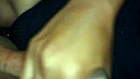 Girlfriend gives handjob to friend leading to cumshot