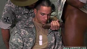 Straight army men engage in intense gay fucking after explosions, facing failure and punishment.